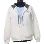 Backpacker Kadın Sweatshirt Kapüşonlu Fermuarlı Ekru - M / Regular