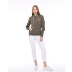 Backpacker Kadın Sweatshirt Kapüşonlu Fermuarlı Haki Haki L
