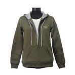 Backpacker Kadin Sweatshirt Kapusonlu Fermuarli Haki