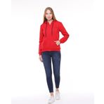 Backpacker Kadın Sweatshirt Kapüşonlu Fermuarlı Kırmızı Kırmızı M