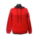Backpacker Kadin Sweatshirt Kapusonlu Fermuarli Kirmizi