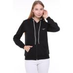 Backpacker Kadın Sweatshirt Kapüşonlu Fermuarlı Siyah - 010 - Siyah - S Regular