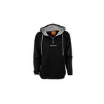 Backpacker Kapüşonlu Yarım Fermuarlı Siyah Erkek Sweatshirt