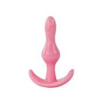 Backpart 2 Boğumlu Silikon Anal Tıkaç - Pembe