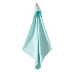 Bacodeseta Giraffe Garden Kapüşonlu Bebek Havlusu – Zürafa Nakışlı,Soft Cotton, 75x80 cm, 0–12 Ay (Mint)
