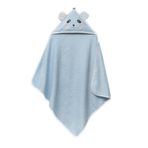 Bacodeseta PandaDots 3D Kapüşonlu Bebek Havlusu – 3D Panda Nakışlı,Soft Cotton, 80x80 cm, 0–12 Ay (MAVİ)
