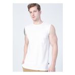 Bad Bear 22.01.23.002 Tribe Tank-Top Düz Yaka Normal Kalıp Düz Kırık Beyaz Erkek Atlet