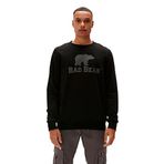 Bad Bear 220212007 Logo Siyah Crewneck Erkek Kazak
