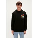 Bad Bear 23.02.12.005-C01 Rainbow Siyah Erkek Sweatshirt