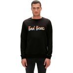Bad Bear 23.02.12.016-C01 Manuscript Crewneck Erkek Siyah Sweatshirt