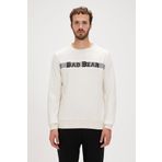 Bad Bear 23.02.12.021 Reflect Bear Crewneck Beyaz Erkek Sweatshirt