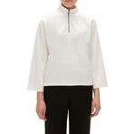 Bad Bear 230412006 Lexi Beyaz Half-Zip Sweatshirt Kadın Kazak