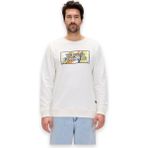 Bad Bear 24.02.12.016 Caen Crewneck Beyaz Erkek Sweatshirt