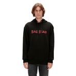 Bad Bear 3D Bad Erkek Siyah Uzun Kol Kapüşonlu Sweatshirt, S