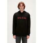 Bad Bear 3d Bad Hoodie Siyah Kapüşonlu Erkek Sweatshirt - M