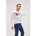 Bad Bear Bad Convex Crewneck Beyaz Erkek Sweatshirt