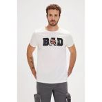 Bad Bear Bang T-Shırt Off-Whıte Erkek Tisort Beyaz S-Xxl