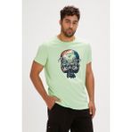 Bad Bear Bean Yeşil Baskılı Erkek Tişört - M