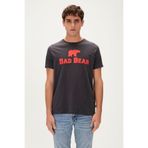 Bad Bear Bear Tee T-Shirt Antrasit Logo Baskılı Erkek Tişört