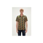 Bad Bear Bi-face Shirt Sarı Kısa Kollu Baskılı Erkek Gömlek