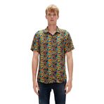 Bad Bear Bi-Face Shirt Sarı Kısa Kollu Baskılı Gömlek, S, 23.01.30.003-C119, Çok Renkli, Erkek