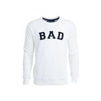 Bad Bear Bisiklet Yaka Uzun Kollu Cepsiz Nakışlı Normal Kalıp Beyaz Erkek Sweatshirt 2XL