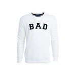 Bad Bear Bisiklet Yaka Uzun Kollu Cepsiz Nakışlı Normal Kalıp Beyaz Erkek Sweatshirt M