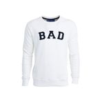 Bad Bear Bisiklet Yaka Uzun Kollu Cepsiz Nakışlı Normal Kalıp Beyaz Erkek Sweatshirt S