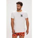 Bad Bear Bite Beyaz Baskılı Erkek T-shirt