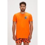 Bad Bear Bite Turuncu Baskılı Erkek Tişört - XL
