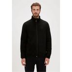 Bad Bear Bowie Full-Zip Siyah Fermuarlı Erkek Polar Sweatshirt