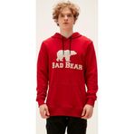 Bad Bear Brand Hoodie Crimson Red Kırmızı 3D Baskılı Kapüşonlu Erkek Sweatshirt