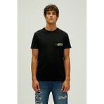 Bad Bear Collectıve T-Shirt Night Erkek Bisiklet Yaka Siyah Tişört - XL