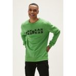 Bad Bear Counter Erkek Yeşil Baskılı Sweatshirt - XL
