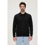 Bad Bear Dad Siyah Polo Yaka Erkek Triko Kazak - M
