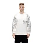 Bad Bear Deep Marshmallow Crewneck Erkek Baskılı Sweatshirt,Beyaz L