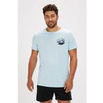 Bad Bear Dustin Sky Blue Baskılı Erkek T-shirt