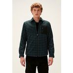 Bad Bear Erkek 220230006 Liam Full-Zip Gömlek, Yeşil, M