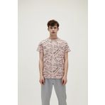 Bad Bear Erkek Pudra Yazılı Bisiklet Yaka T-Shirt