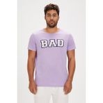 Bad Bear Felt Mor Baskılı Erkek Tişört - 2XL