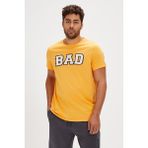 Bad Bear Felt Sarı Baskılı Erkek Tişört - XL