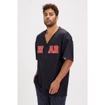 Bad Bear Homer Siyah Baskılı Erkek Gömlek - 2XL