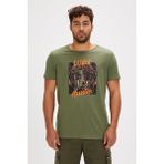 Bad Bear Hunt Erkek T-Shirt - L - Soluk Yeşil