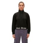 BAD BEAR Kadın Fermuarlı Sweatshirt, Siyah, L