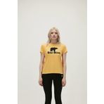 Bad Bear Kadın Hardal Logo Tee Tişört