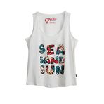 Bad Bear Kadın Kırık Beyaz Atlet Sea Sand Sun Tank -Top