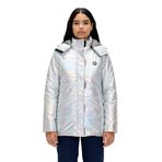 BAD BEAR Kadın Oversize Ceket, Silver, L Beden