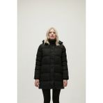 Bad Bear Kadın Siyah Nikita Puffer Mont Uzun Kol Düz Desenli Günlük Stil İçin Rahat