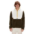 Bad Bear Leonard Half Zip Plush Erkek Haki Dik Yaka Sweatshirt, S, 230229007-KHA