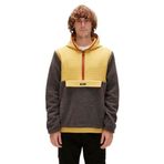 Bad Bear Leonard Plush Half-Zip Antrasit Peluş Erkek Kapüşonlu Sweatshirt